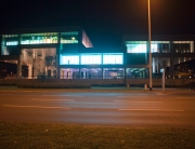 borderline, Mathias Fuchs, machinima video, Media Facade, Museum of Contemporary Art, Zagreb (2011).