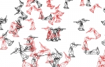 Random War, Chuck Csuri, 2011 (detail).