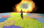 borderline, Mathias Fuchs, still from a machinima video.